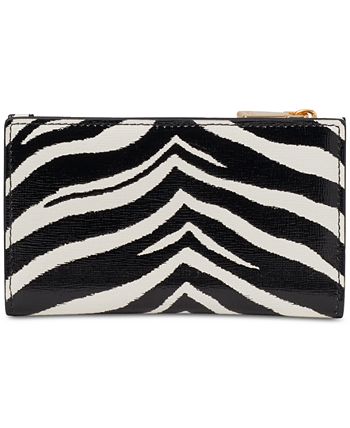 Morgan Zebra Embossed Small Slim Bifold Wallet