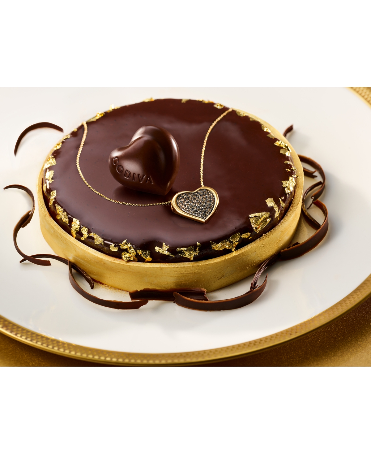 Le Vian Godiva X  Chocolate Ganache Heart Pendant Necklace Featuring Chocolate Diamond (5/8 Ct. T.w.) In Rose Gold