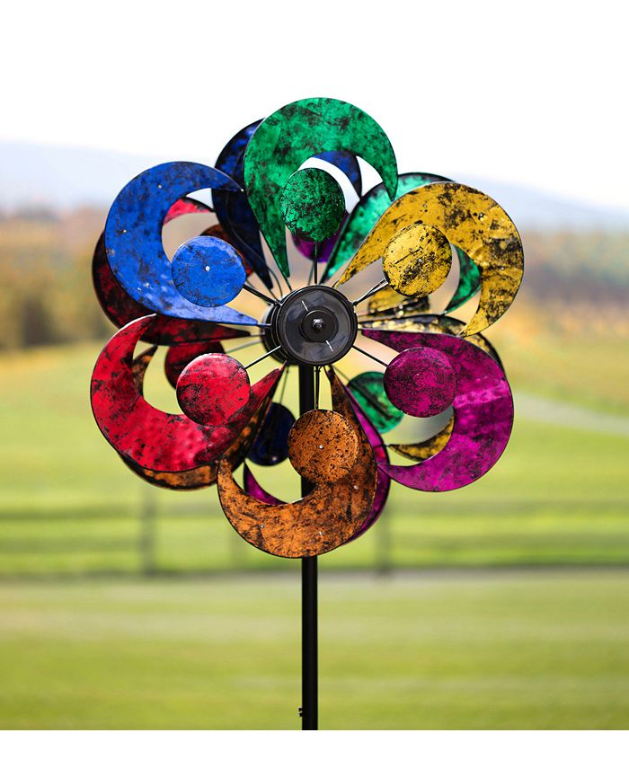 Evergreen 84"H Solar Wind Spinner, 4Tier Spinner Macy's