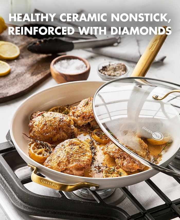 GreenPan Reserve Ceramic Nonstick 12" Frypan with Lid Macy's