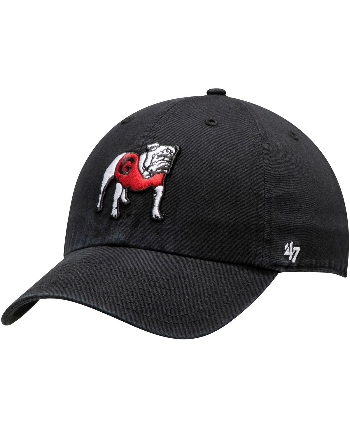 Men's '47 BrandGeorgia Bulldogs Dawg Clean Up Adjustable Hat - Black
