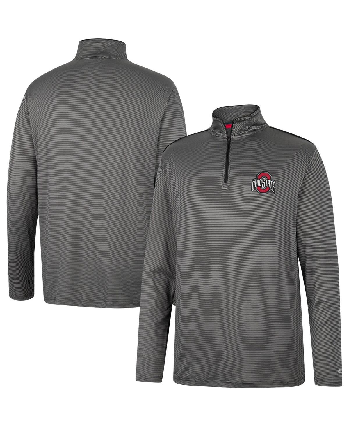 Shop Colosseum Men's  Charcoal Ohio State Buckeyes Logo Quarter-zip Windshirt