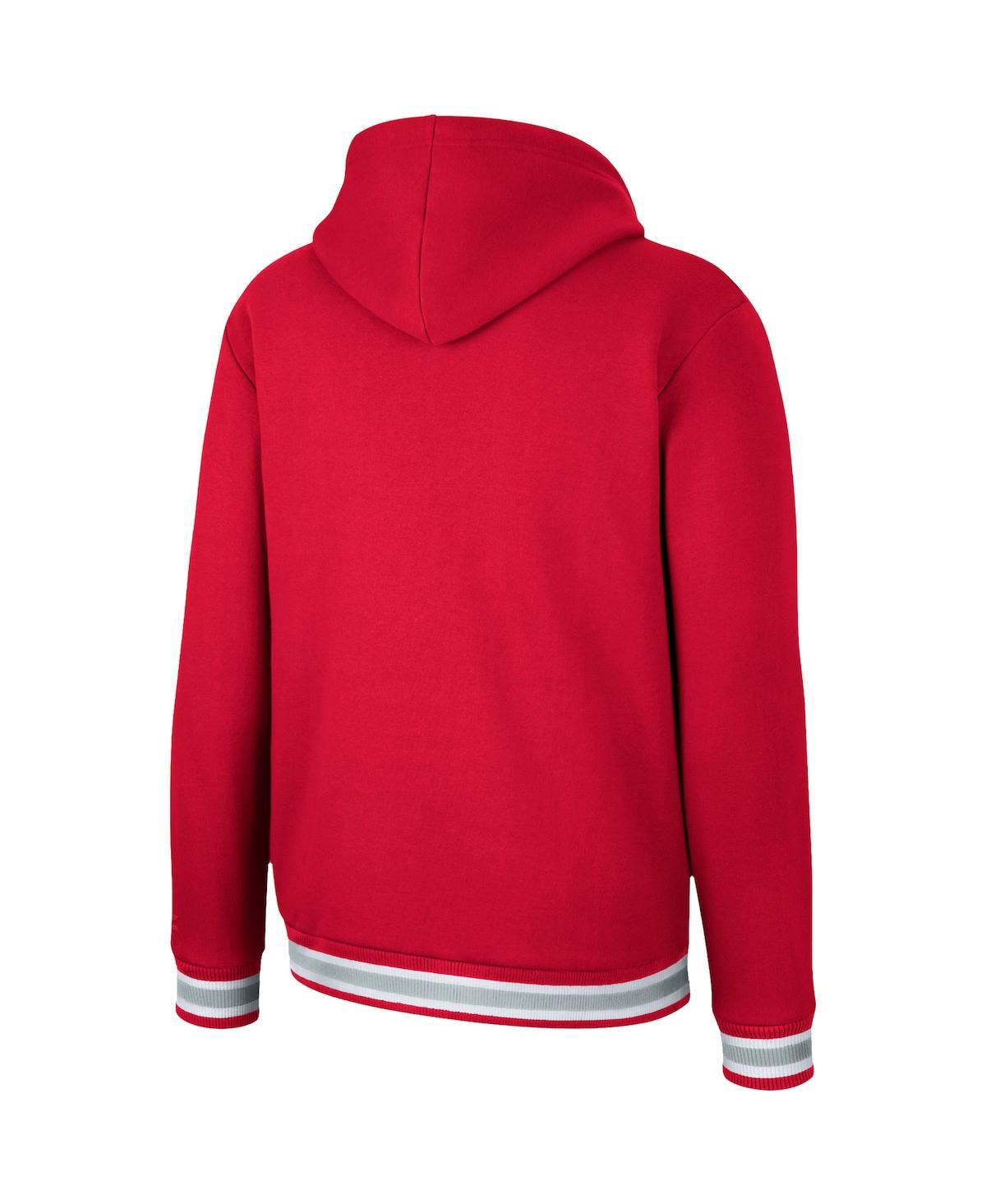Shop Colosseum Men's  Scarlet Ohio State Buckeyes Varsity Arch Pullover Hoodie