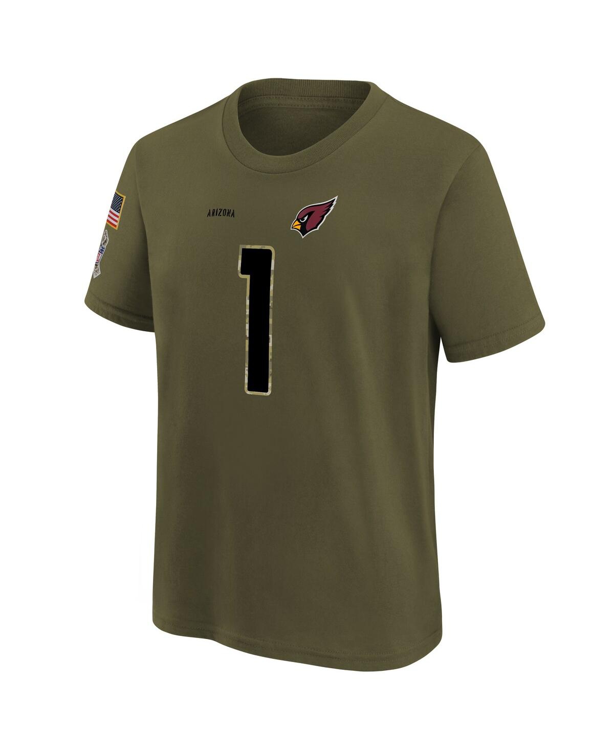 Shop Nike Big Boys  Kyler Murray Olive Arizona Cardinals 2022 Salute To Service Name And Number T-shirt
