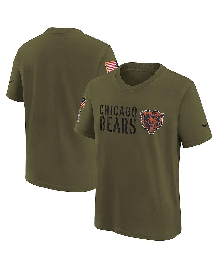 Men's Nike Olive Chicago Bears 2022 Salute To Service Long Sleeve T-Shirt