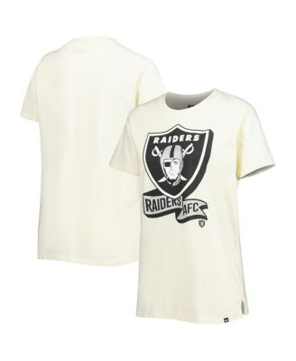 Women's Cream Las Vegas Raiders Chrome Sideline T-shirt