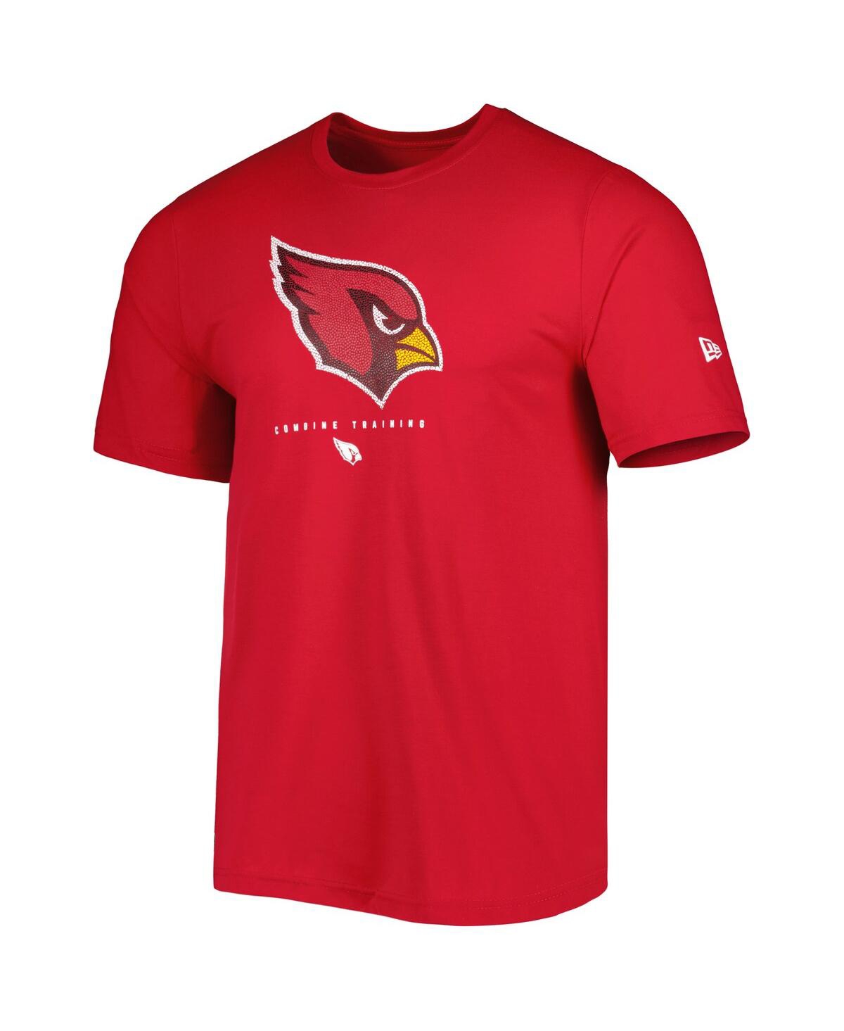 Shop New Era Men's  Cardinal Arizona Cardinals Combine Authentic Ball Logo T-shirt