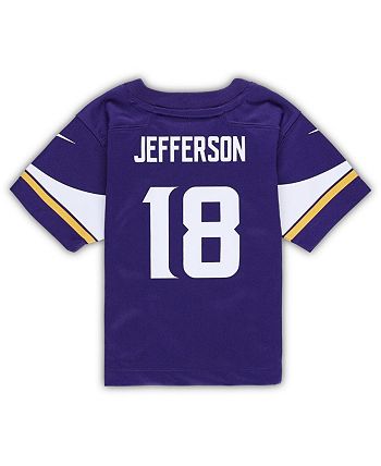 Preschool Nike Justin Jefferson Purple Minnesota Vikings Game Jersey