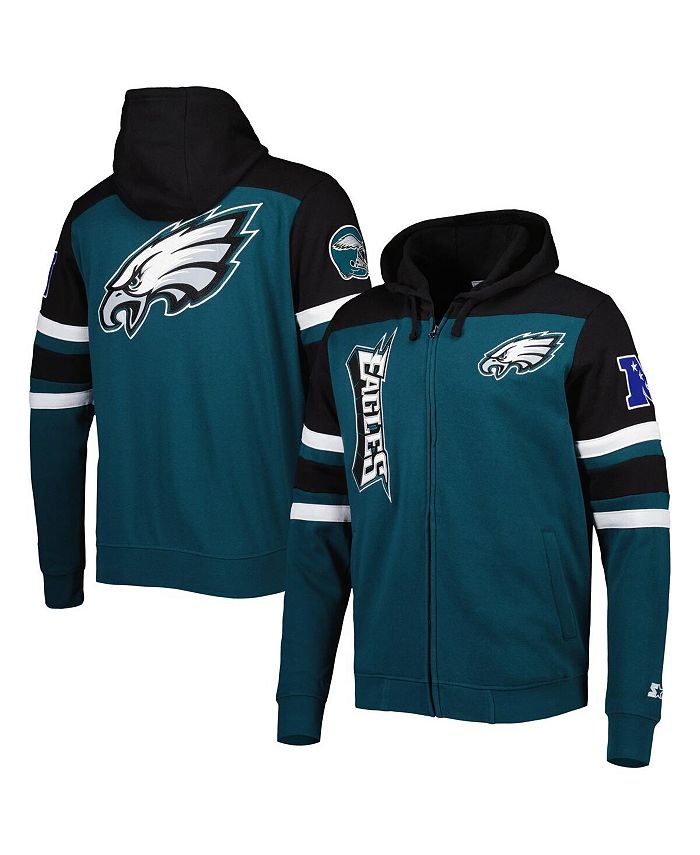 Starter Men's Green Philadelphia Eagles Extreme Full-Zip Hoodie