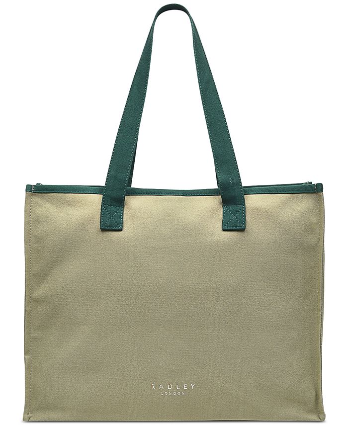 Radley London Large Open Top Cotton Canvas Tote Macy's