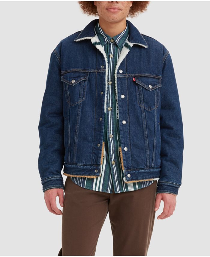 Levi's Men's Reversible Vintage-Fit Sherpa Trucker Jacket & Reviews - Coats  & Jackets - Men - Macy's