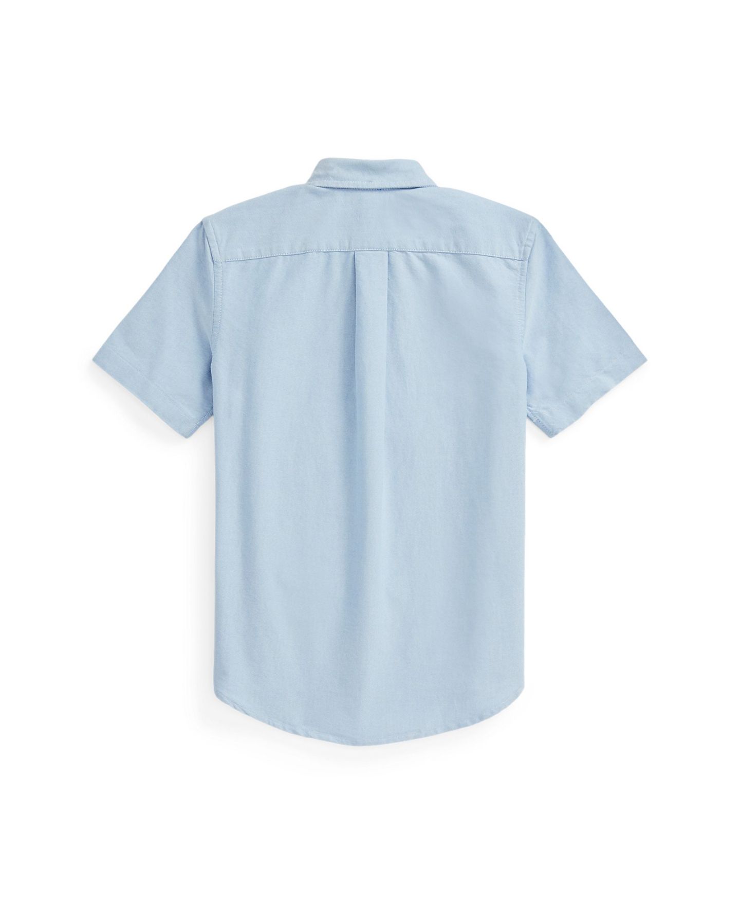 Рубашка Polo Ralph Lauren Cotton Oxford Short-Sleeve Shirt для мальчиков, цвет: Синий — фото 5
