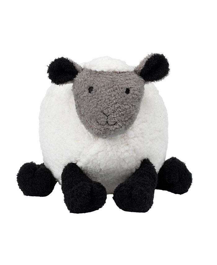 Lambs & Ivy Sleepy Sheep Plush White/Black/Gray Sheep Stuffed Animal