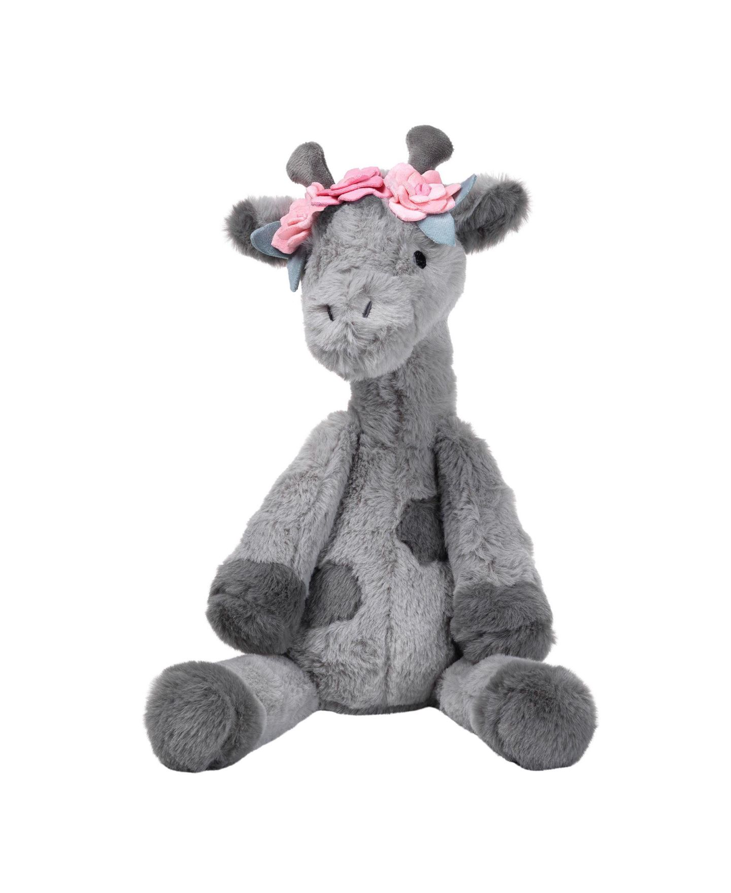 Детская мягкая игрушка Lambs & Ivy Giraffe Skylar 12" High-Pile Minky Plush, цвет: Серый — фото 1