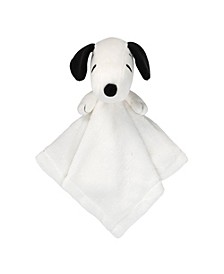 Peanuts Snoopy Lovey White/Black Plush Security Blanket