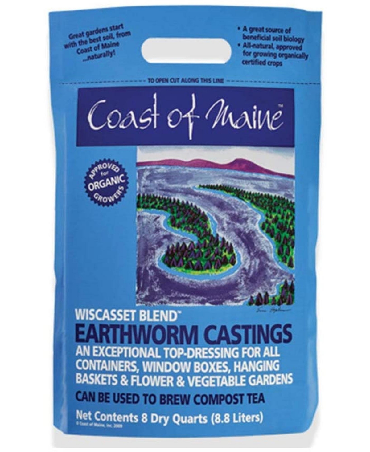 Wiscasset Blend, Earthworm Castings - 8 qt - Multi