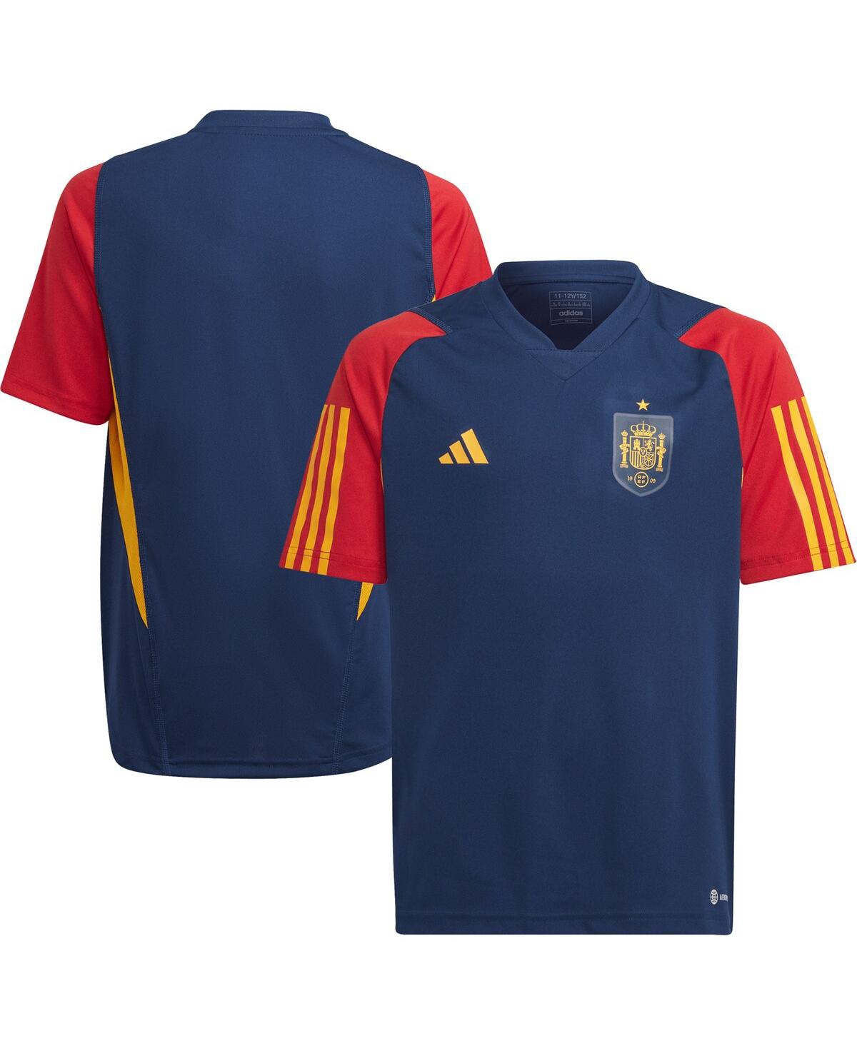 Youth Boys adidas Navy Spain National Team Practice Training Jersey