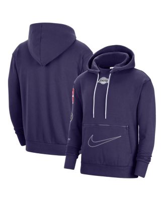 Men's Nike Purple Los Angeles Lakers 2022/23 City Edition Courtside Heavyweight Fleece Pullover Hoodie Size: Small