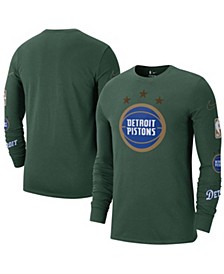 Men's Green Detroit Pistons 2022/23 City Edition Essential Expressive Long Sleeve T-shirt