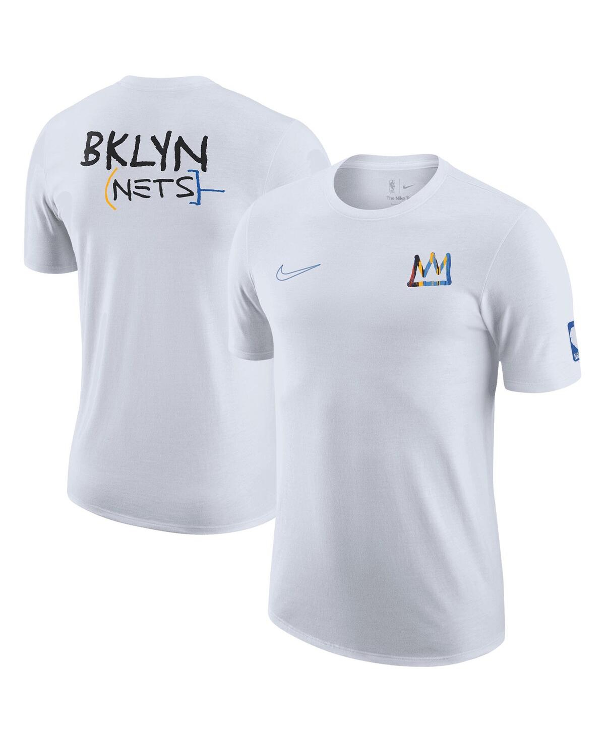 Nike Men's  White Brooklyn Nets 2022/23 City Edition Courtside Max90 Backer T-shirt