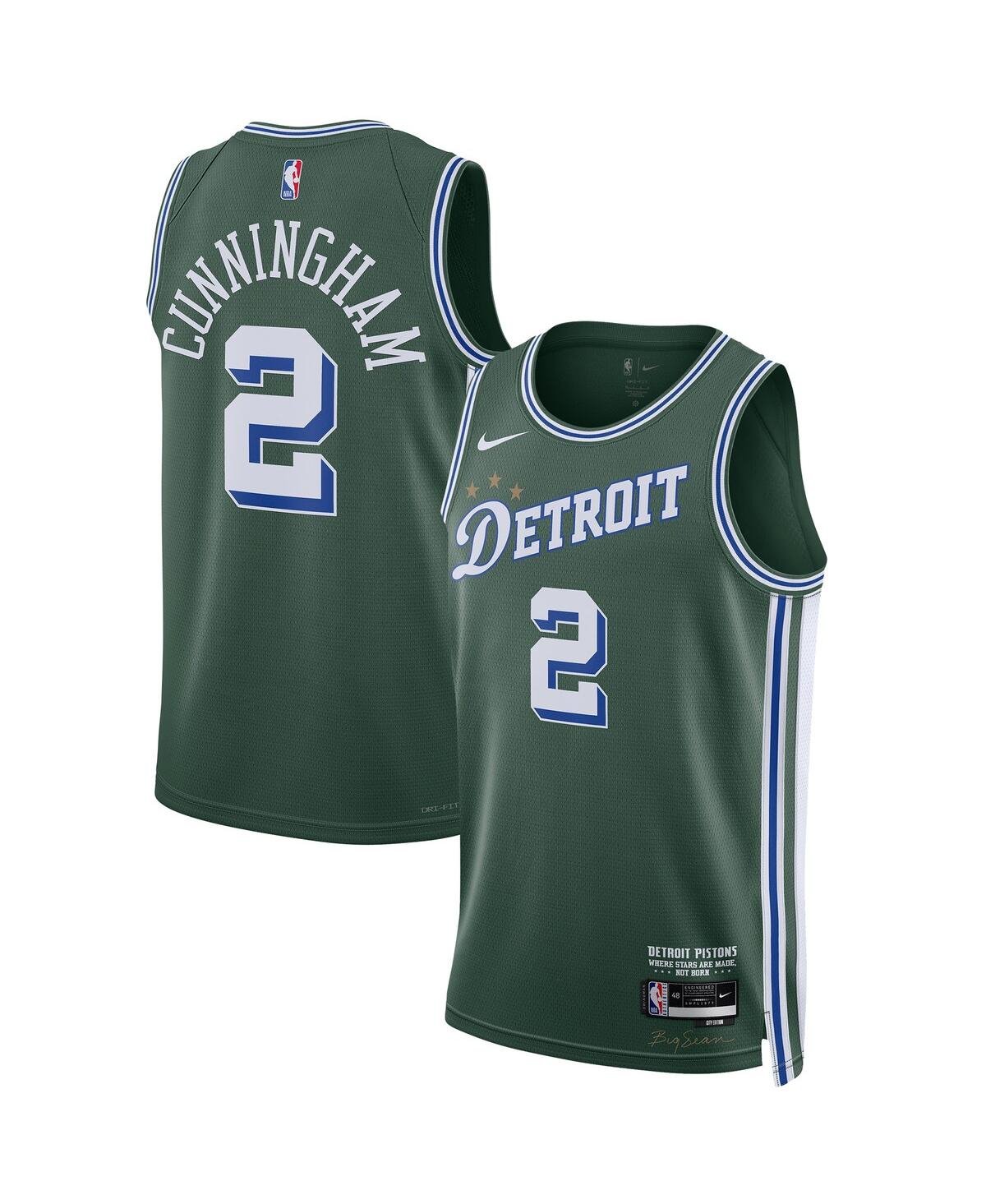 Men's and Women's Nike Cade CunninghamDetroit Pistons 2022/23 Swingman Jersey - City Edition - Green