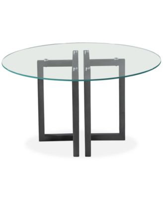 Furniture - Emila 54" Round Glass Mix and Match Dining Table