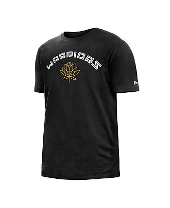 Men's New Era Black Golden State Warriors 2022/23 City Edition Brushed  Jersey T-Shirt