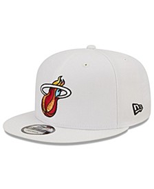 Men's White Miami Heat 2022/23 City Edition Official 9FIFTY Snapback Adjustable Hat
