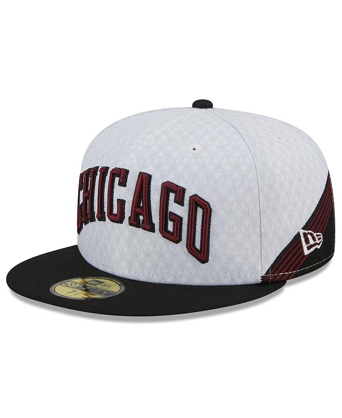 Men's New Era White Chicago Sox Retro Jersey Script 59FIFTY Fitted Hat