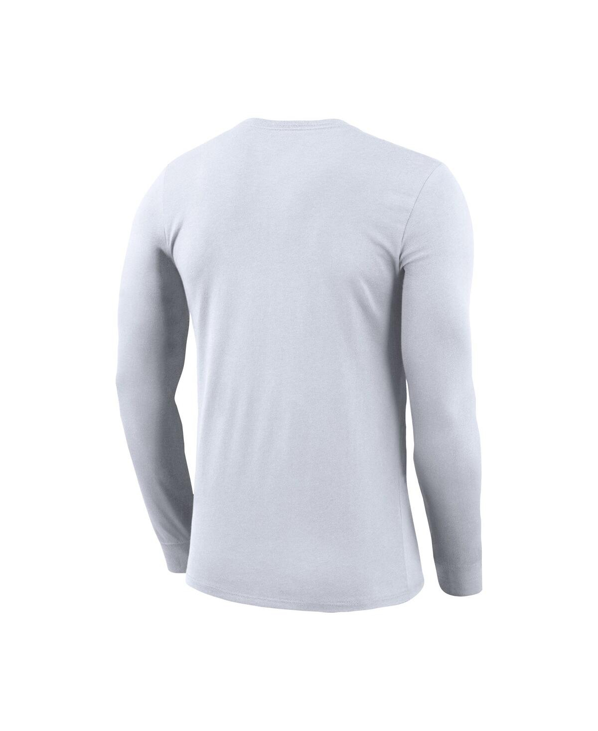 Shop Nike Men's  White Canada Soccer Primary Logo Legend Performance Long Sleeve T-shirt