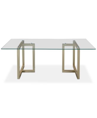 Emila Rectangular Glass Dining Table, Created for Macy's
