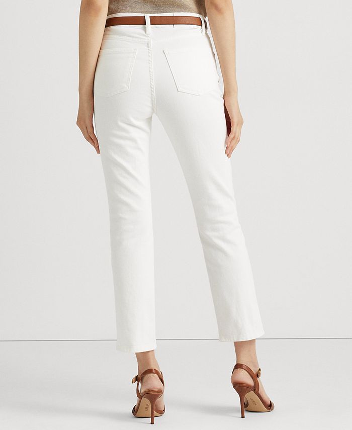Lauren Ralph Lauren Women's HighRise Straight Ankle Jeans Macy's