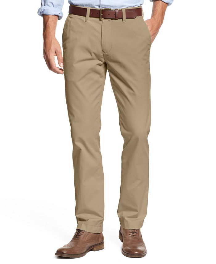 Tommy Hilfiger Men's Big & Tall TH Flex Custom-Fit Chino Pants - Macy's