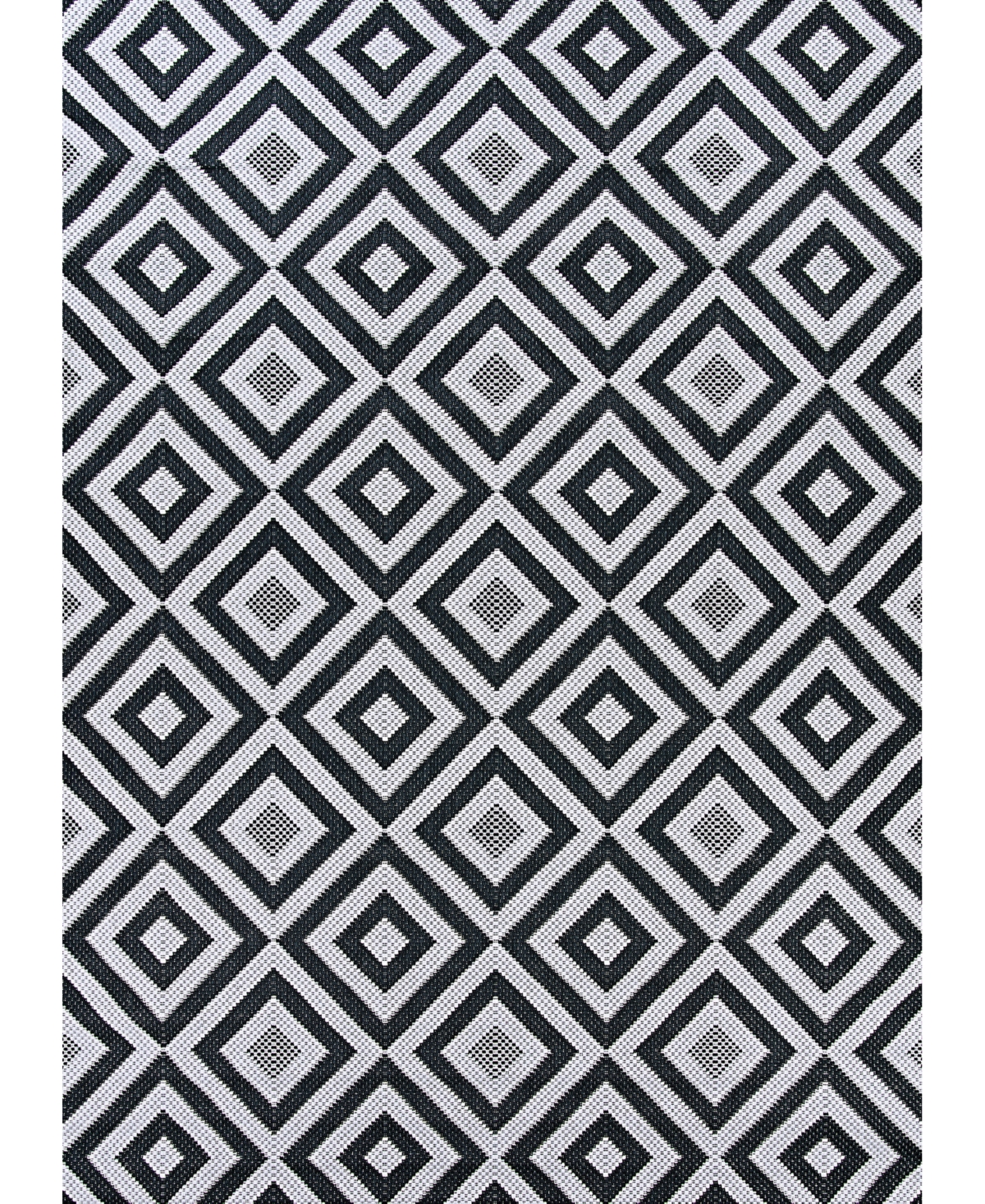 Couristan Afuera Dipole 7'10in x 10'9in Area Rug - Gray, Black
