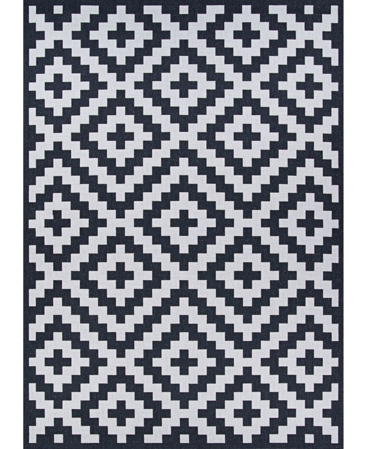 Couristan Afuera Diatomic 7'10in x 10'9in Area Rug - Gray, Black