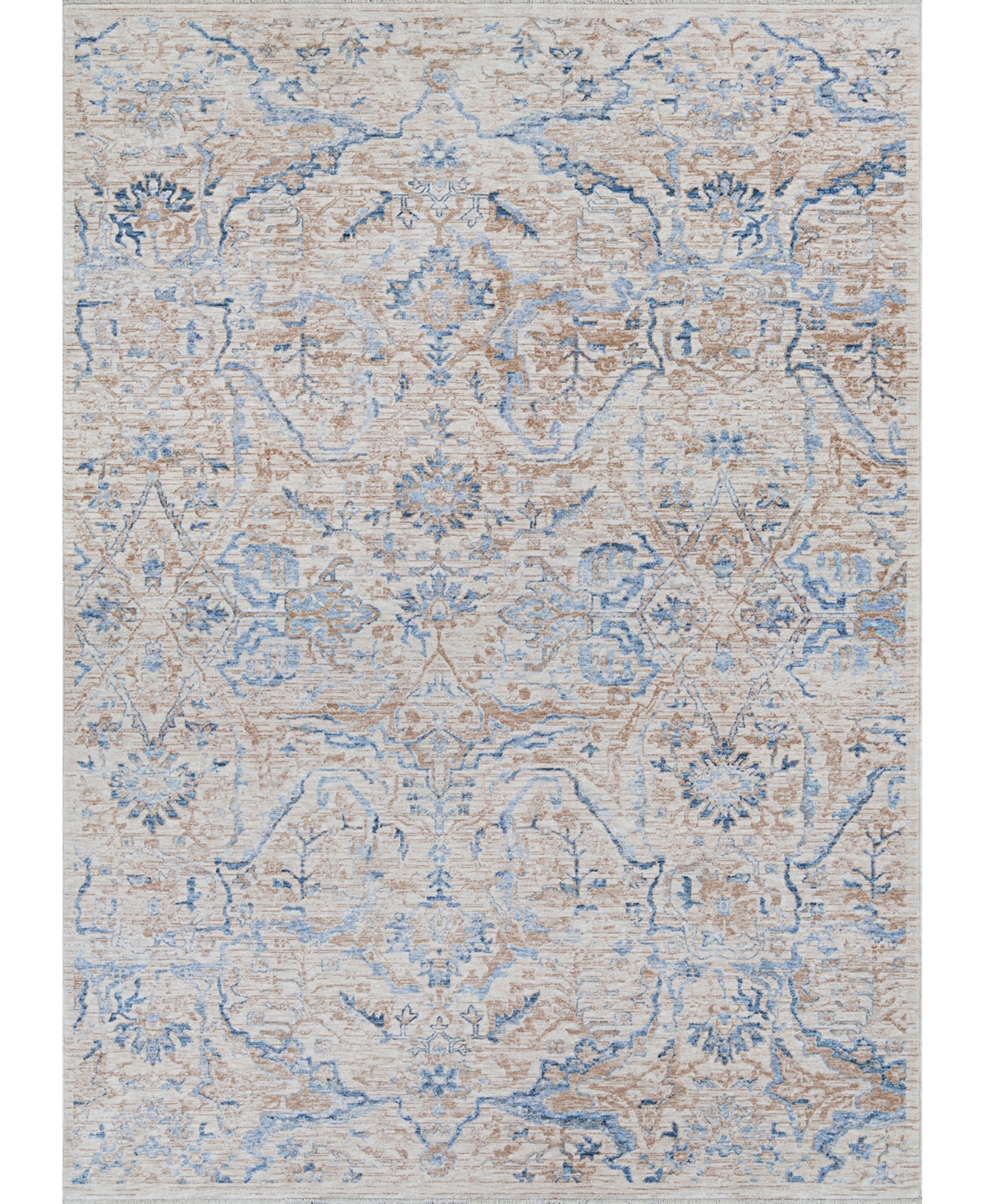Couristan Couture Ballerine 7'10in x 10'9in Area Rug - Gold, Denim