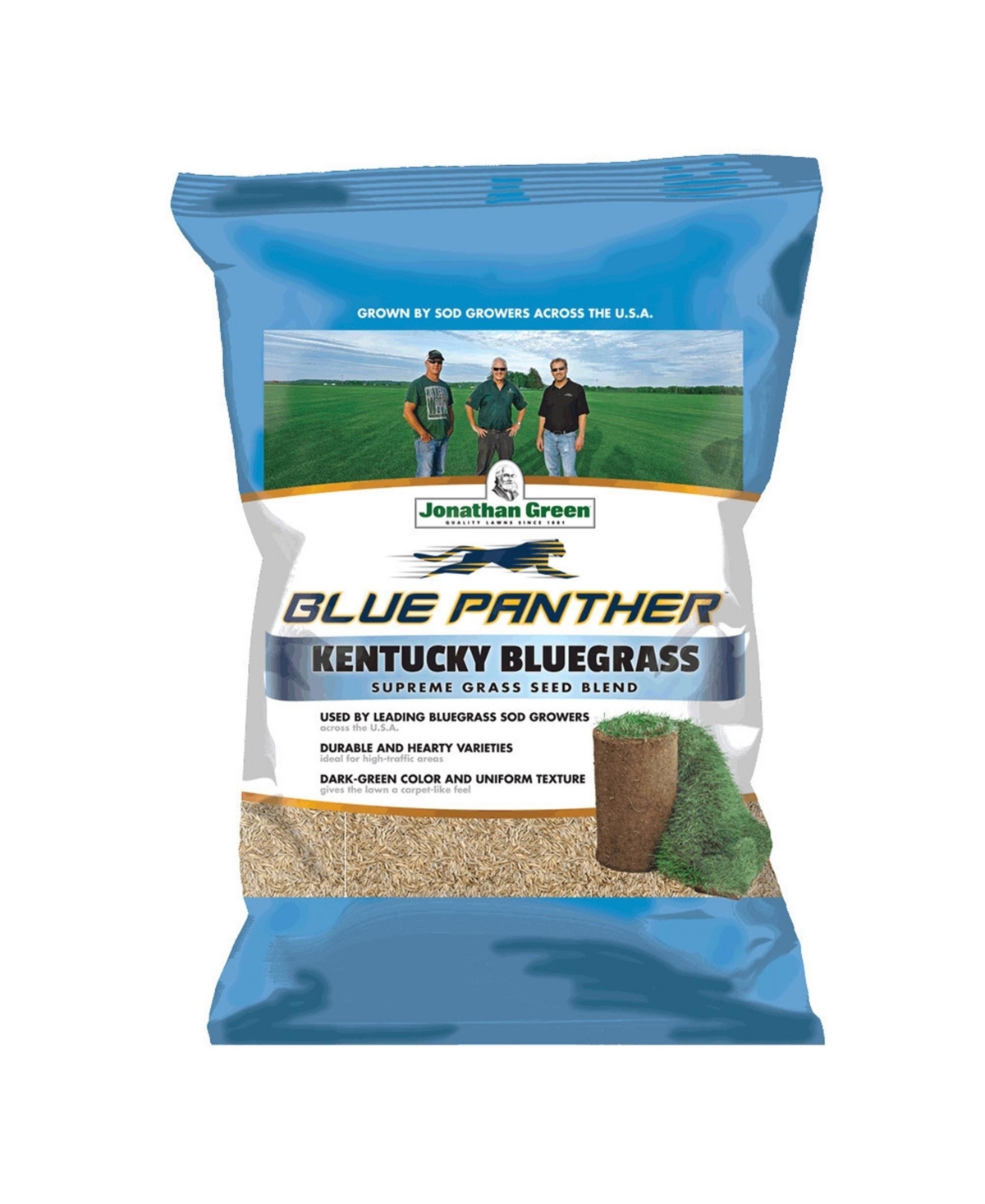 Blue Panther Kentucky Blue Grass Blend Seed Mix, 3# bag - Brown