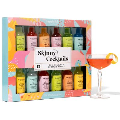 Thoughtfully Cocktails, Skinny Cocktail Mixer Gift Set, Set Of 12 ...