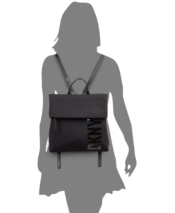 DKNY Tilly Logo Medium ZipTop Flap Backpack Macy's