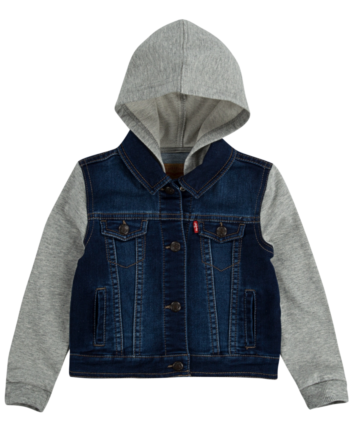 LEVI'S BABY BOYS FRENCH TERRY SLEEVE TRUCKER JACKET 