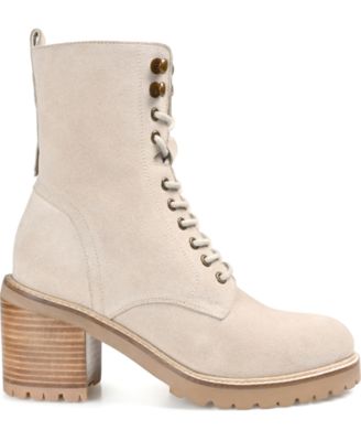 Women's Malle Lace Up Lug Sole Combat Booties
