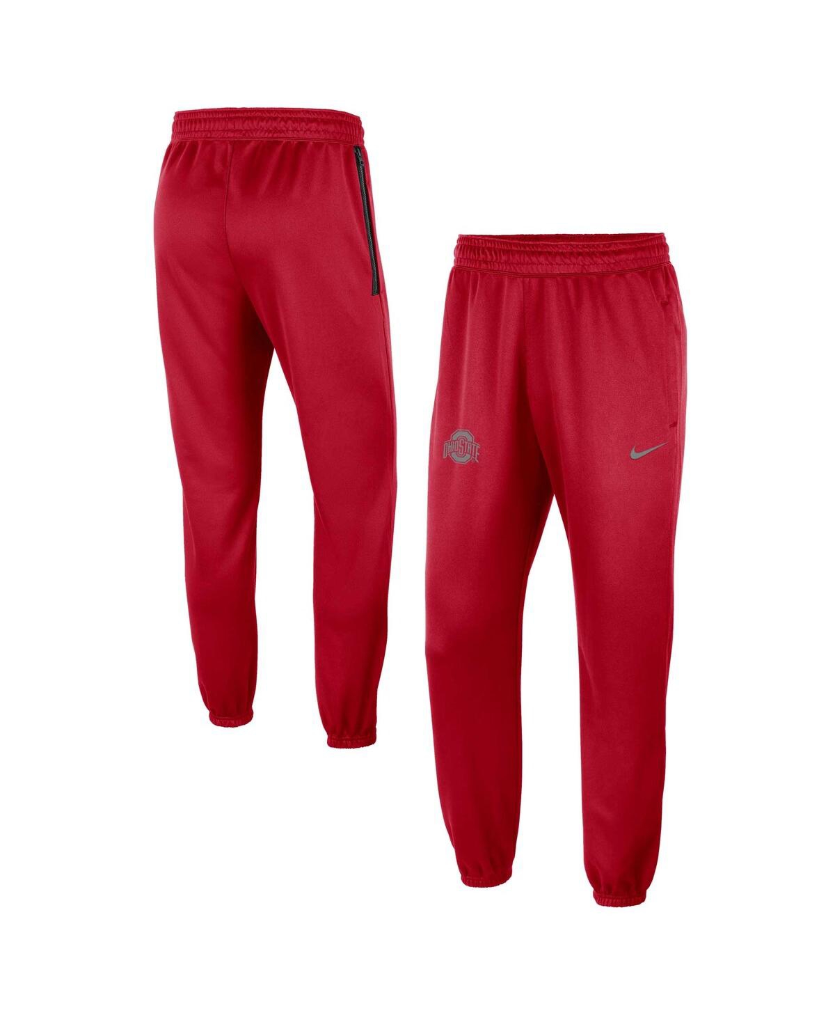 Men's Nike Scarlet Ohio State Buckeyes Team Logo Spotlight Performance Pants