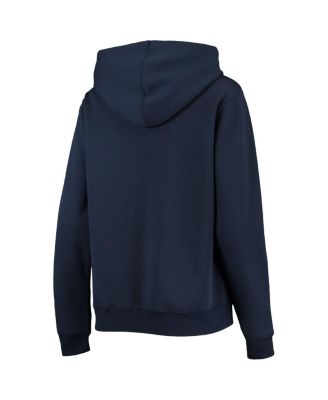 Women's Navy Michigan Wolverines Big Logo Team Pullover Hoodie