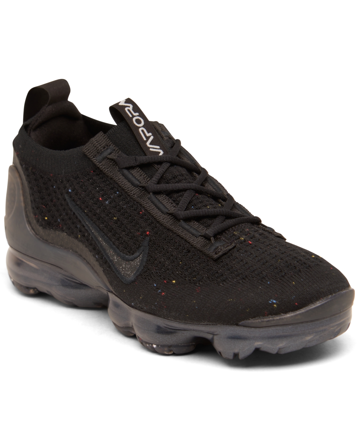 Nike Women's Air Vapormax 2021 Flyknit Running Sneakers From Finish Line In Black