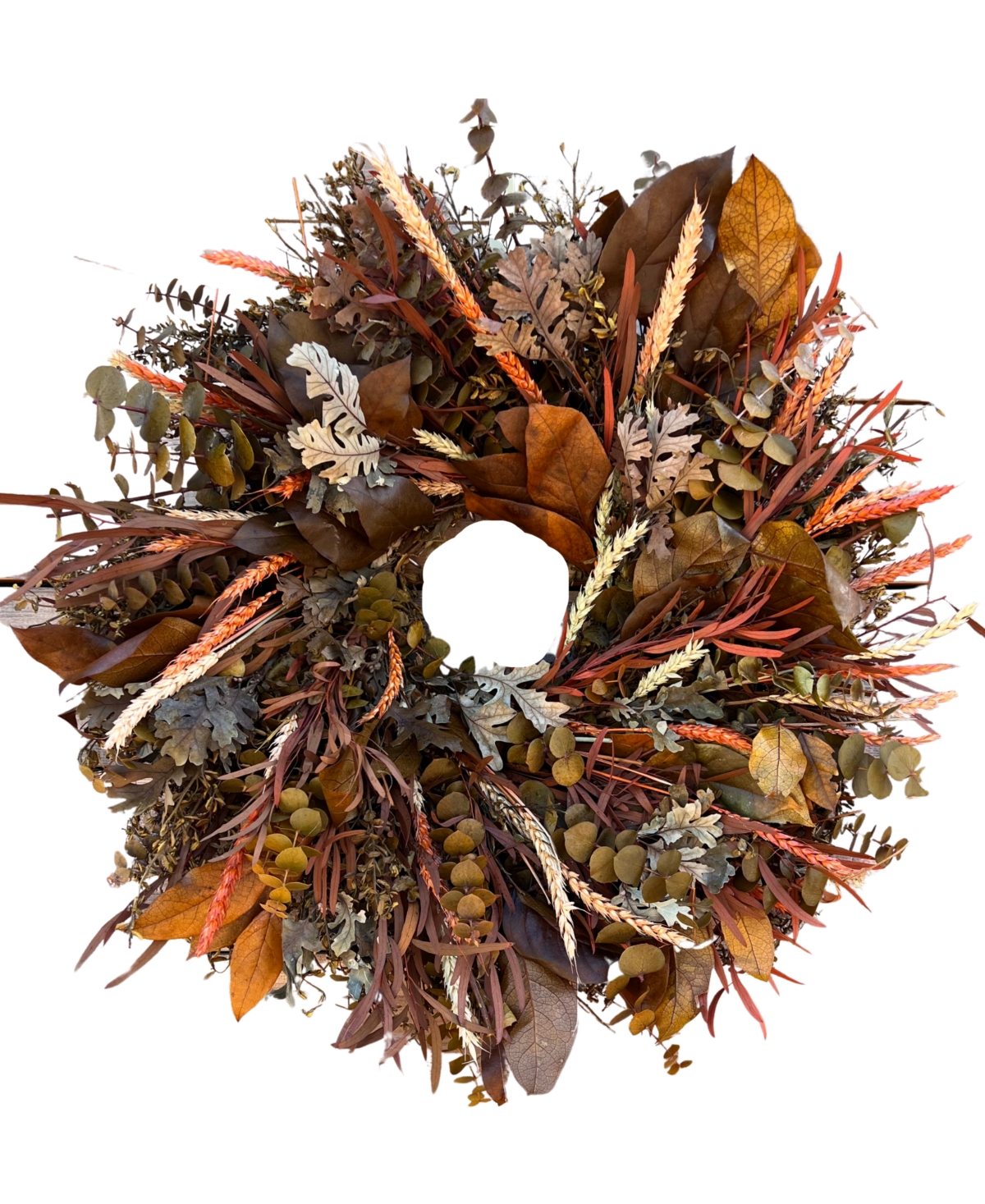 Sunset Real Preserved Fall Wreath, 24"