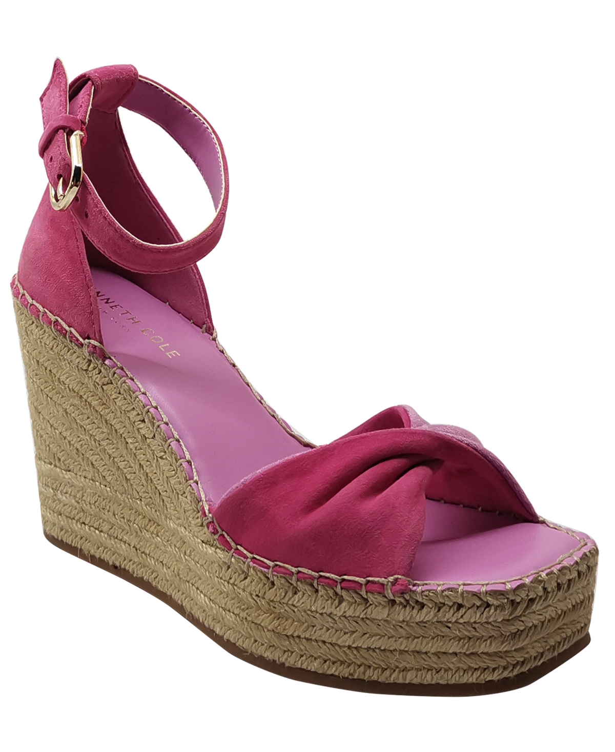 Kenneth Cole New York Women's Sol Espadrille Wedge Sandals In Hot Pink
