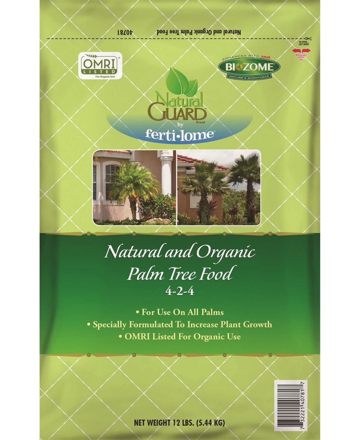 Natural Guard Natural Palm Tree Food 4-2-4, 12lbs - Open Miscellaneous