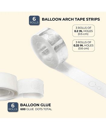 Blue Panda 6 Pack Balloon Arch Strip Tape With 6 Pack Balloon Glue For  Party Decorations : Target