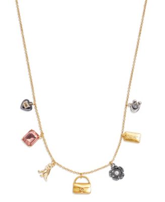 COACH Signature Tabby Charm Necklace - Macy's