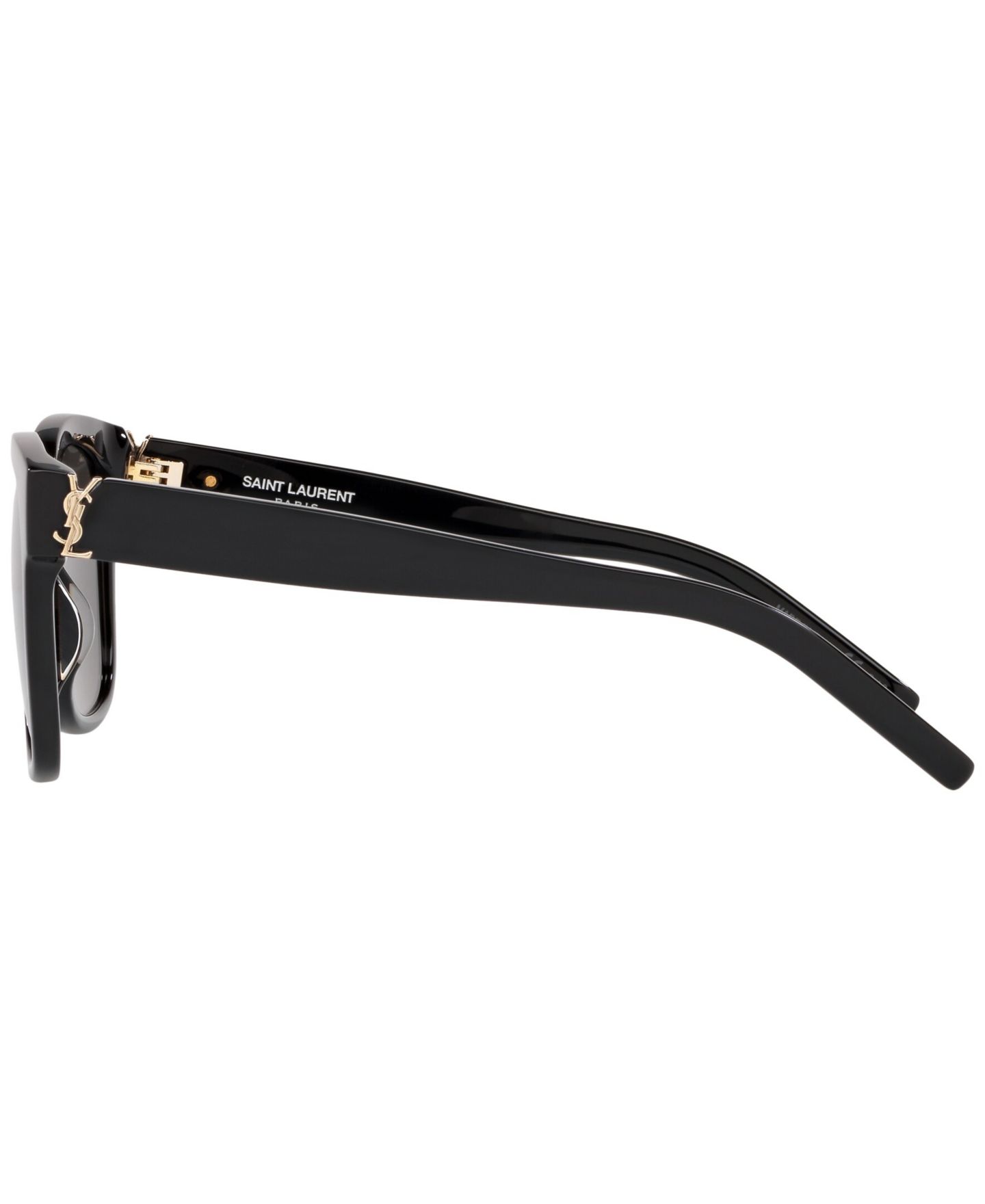 Женские солнцезащитные очки Saint Laurent Sunglasses, SL M40, цвет: Чёрный блестящий — фото 2